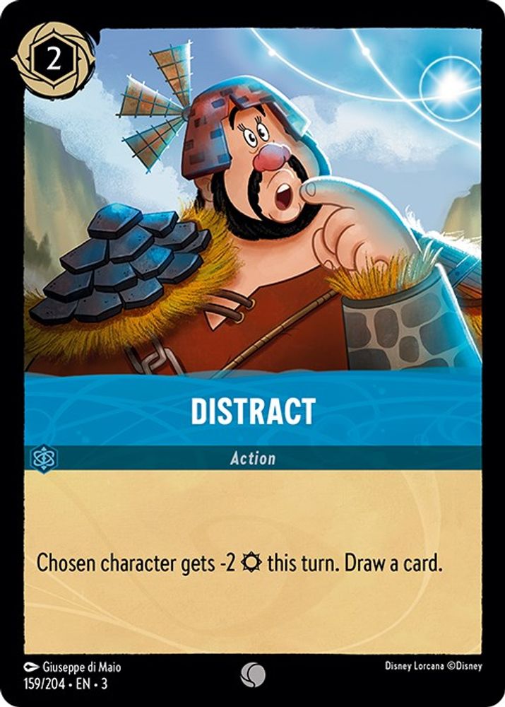 Distract 159/204 Common Into the Inklands Lorcana Near Mint