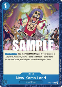 New Kama Land OP02-070 Common Paramount War One Piece Near Mint