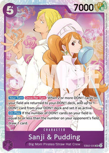 Sanji & Pudding EB02-035 Extra Booster: Anime 25th Collection One Piece Foil NM