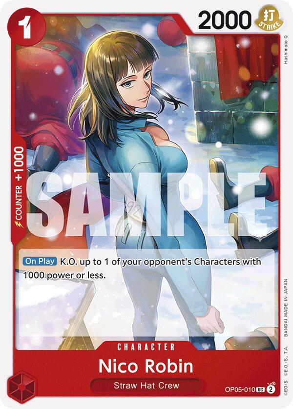 Nico Robin (Reprint) OP05-010 Uncommon Premium Booster -The Best- One Piece NM