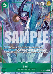 Sanji (Alternate Art) OP13-027 Rare Carrying On His Will One Piece Foil NM