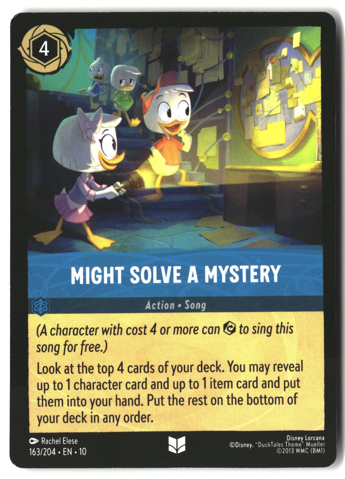 Might Solve a Mystery 163/204 Uncommon Whispers in the Well Lorcana LP