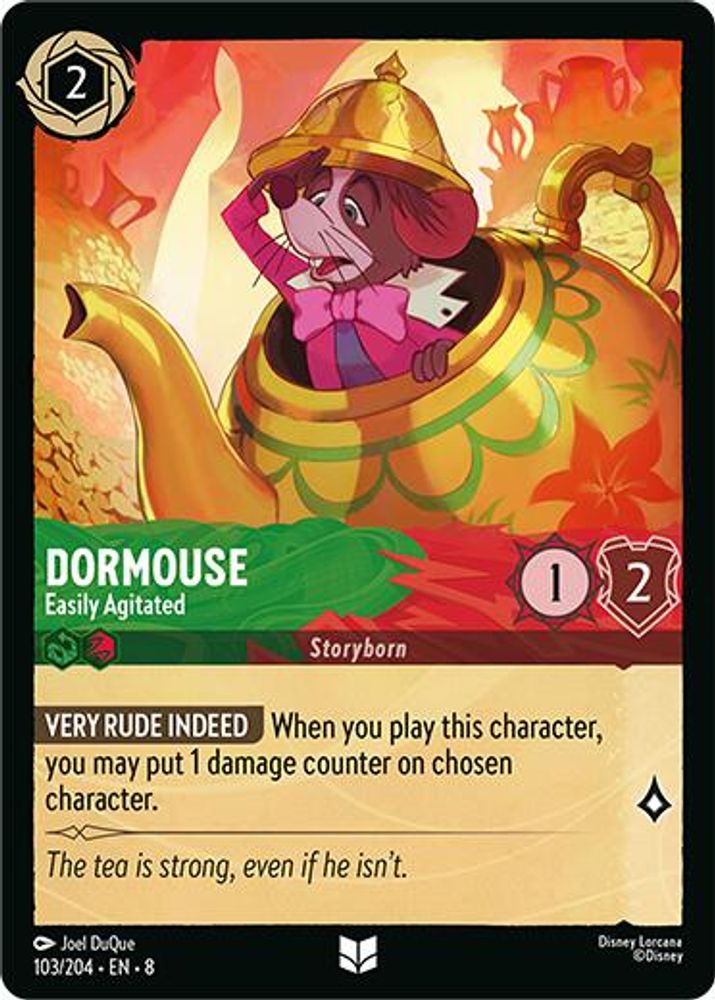 Dormouse - Easily Agitated 103/204 Uncommon Reign of Jafar Lorcana Near Mint