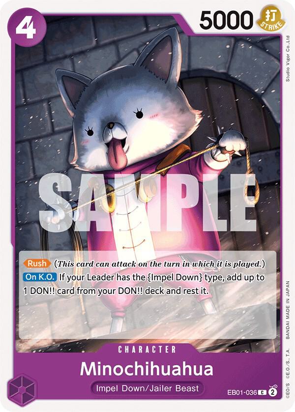 Minochihuahua EB01-036 Common Extra Booster: Memorial Collection One Piece NM