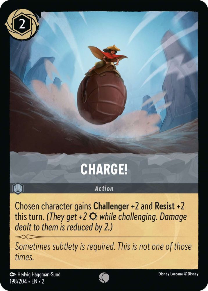 Charge! 198/204 Common Rise of the Floodborn Lorcana Near Mint