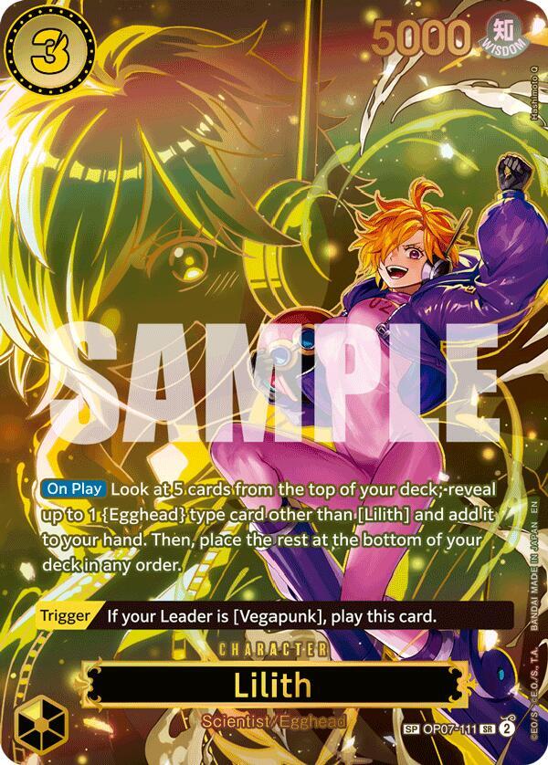 Lilith (SP) OP07-111 Super Rare Carrying On His Will One Piece Foil Near Mint