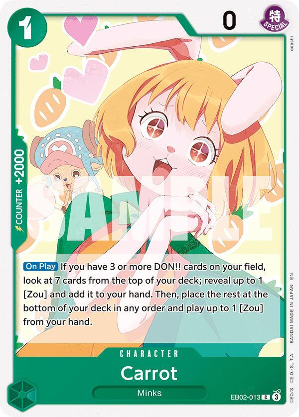 Carrot EB02-013 Common Extra Booster: Anime 25th Collection One Piece Near Mint