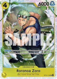 Roronoa Zoro OP15-113 Super Rare Adventure on Kami's Island One Piece Foil NM
