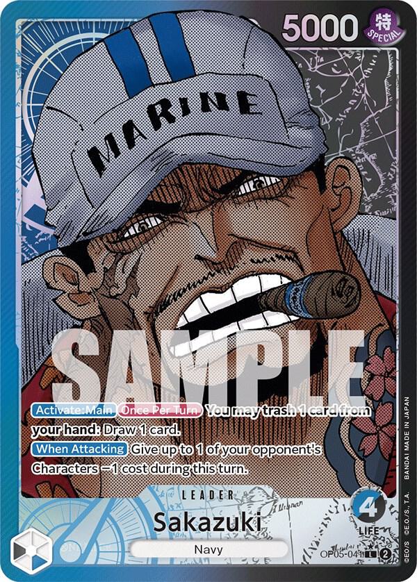 Sakazuki (Alternate Art) OP05-041 Awakening of the New Era One Piece Foil NM
