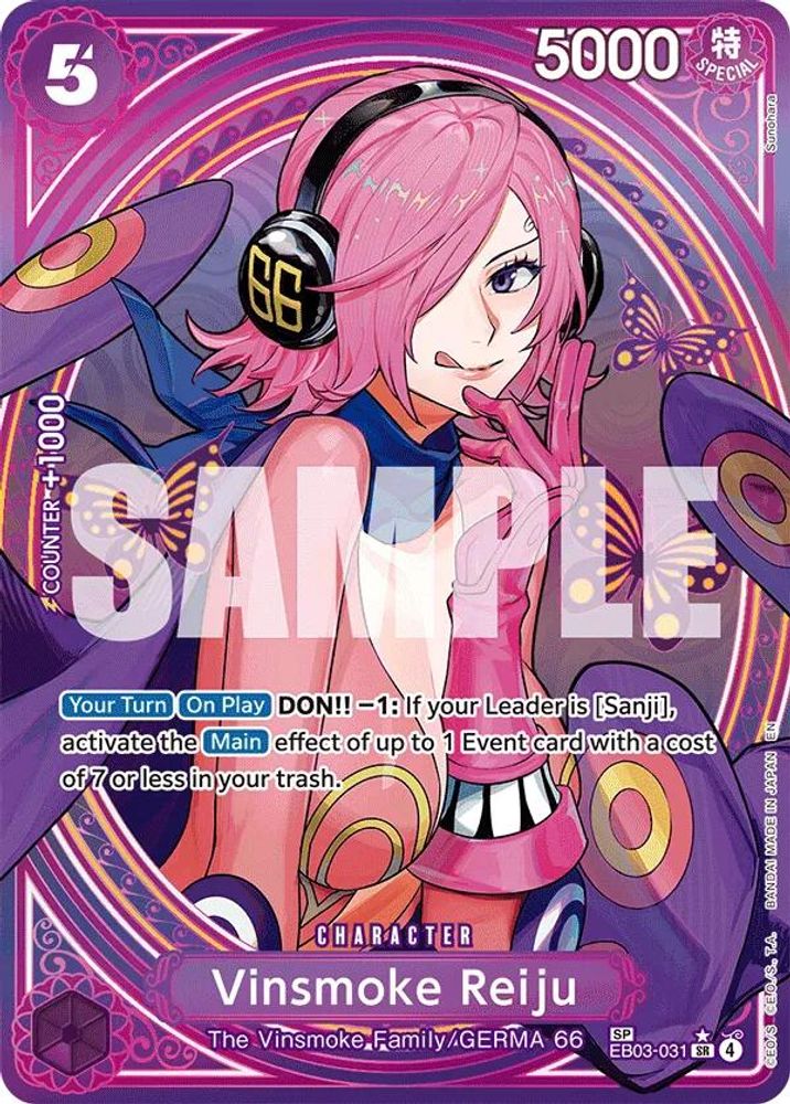 Vinsmoke Reiju (SP) EB03-031 Extra Booster: One Piece Heroines Edition One Piece Foil NM