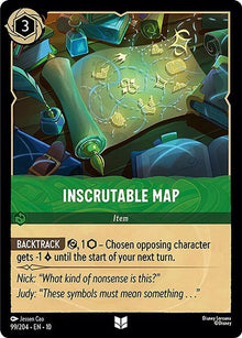 Inscrutable Map 99/204 Uncommon Whispers in the Well Lorcana Near Mint