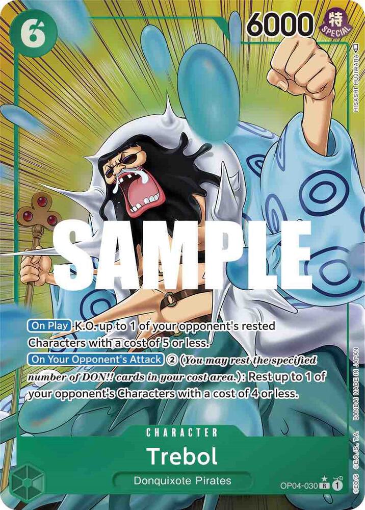 Trebol (Alternate Art) OP04-030 Rare Kingdoms of Intrigue One Piece Foil NM