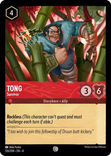 Tong - Survivor 126/204 Common Ursula's Return Lorcana Near Mint