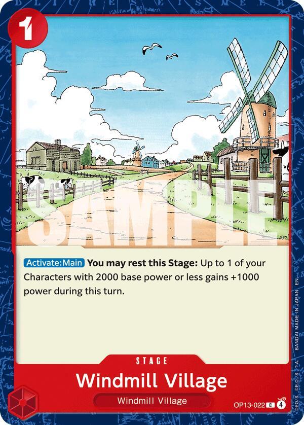 Windmill Village OP13-022 Common Carrying On His Will One Piece Near Mint
