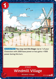 Windmill Village OP13-022 Common Carrying On His Will One Piece Near Mint