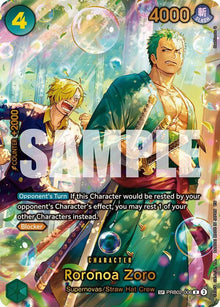 Roronoa Zoro PRB02-006 Rare The Azure Sea's Seven One Piece Foil Near Mint