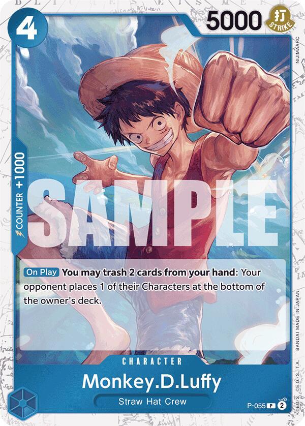 Monkey.D.Luffy (P-055) (Jolly Roger Foil) P-055 Premium Booster -The Best- One Piece NM