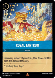 Royal Tantrum 161/204 Rare Shimmering Skies Lorcana Near Mint