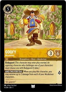 Goofy - Musketeer 4/204 Uncommon The First Chapter Lorcana Near Mint