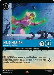 Maid Marian - Created by the Vine (Foil) 158/204 Lorcana Cold Foil NM