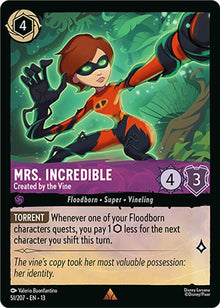 Mrs. Incredible - Created by the Vine 51/204 Rare Attack of the Vine! Lorcana NM