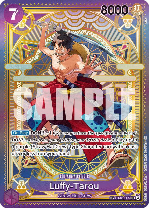 Luffy-Tarou (SP) ST18-005 Super Rare A Fist of Divine Speed One Piece Foil NM