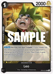 Leo OP04-091 Uncommon Kingdoms of Intrigue One Piece Near Mint