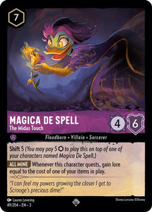 Magica De Spell - The Midas Touch 49/204 Super Rare Into the Inklands Lorcana NM