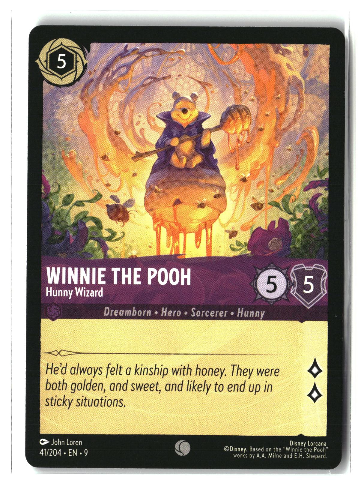 Winnie the Pooh - Hunny Wizard 41/204 Common Fabled Lorcana Lightly Played