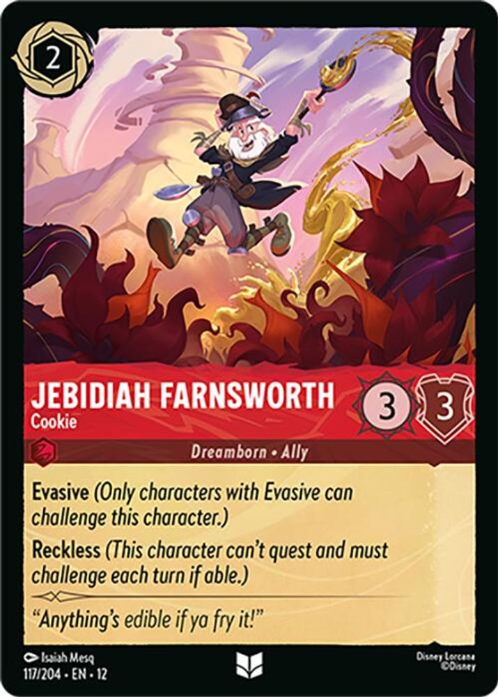 Jebidiah Farnsworth - Cookie 117/204 Uncommon Wilds Unknown Lorcana Near Mint