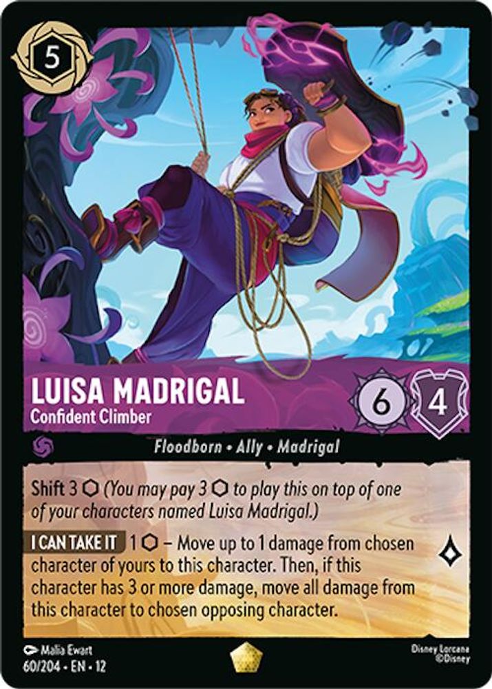 Luisa Madrigal - Confident Climber 60/204 Legendary Wilds Unknown Lorcana NM
