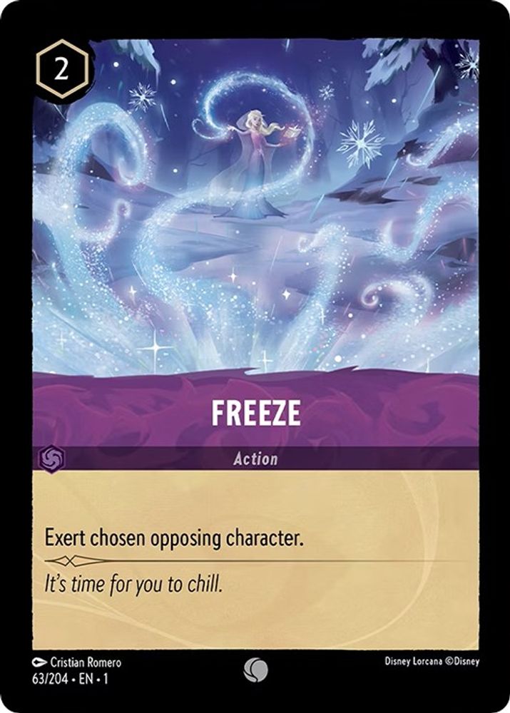 Freeze 63/204 Common The First Chapter Lorcana Near Mint
