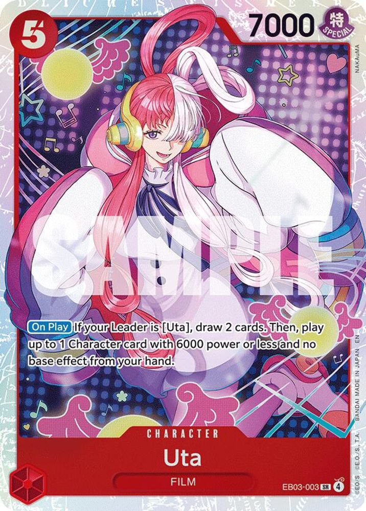 Uta (003) EB03-003 Extra Booster: One Piece Heroines Edition One Piece Foil NM