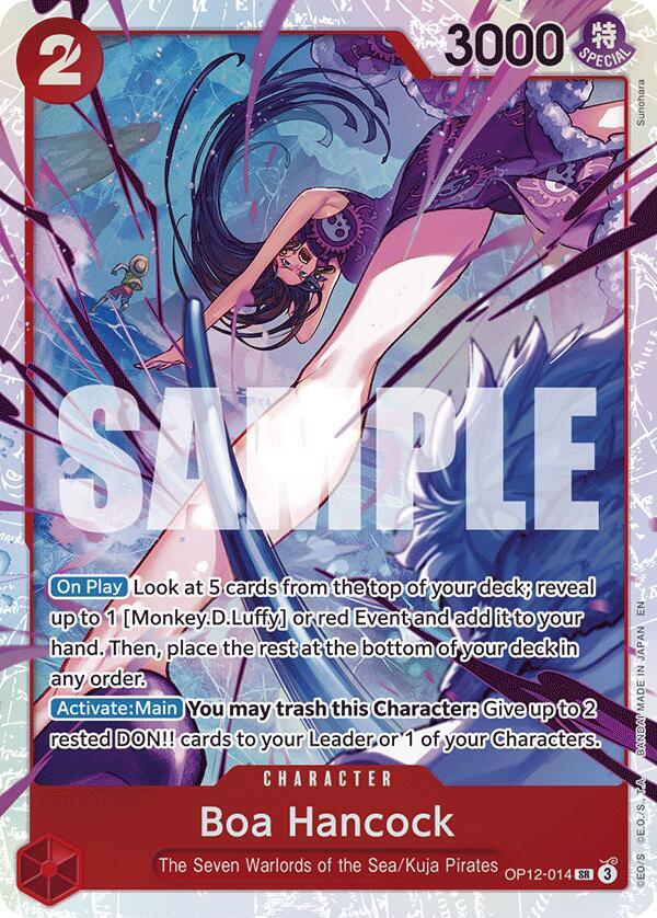 Boa Hancock OP12-014 Super Rare Legacy of the Master One Piece Foil Near Mint