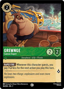 Grewnge - Cannon Expert 86/204 Common Archazia's Island Lorcana Near Mint