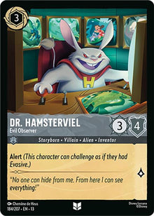 Dr. Hamsterviel - Evil Observer 184/204 Uncommon Attack of the Vine! Lorcana NM