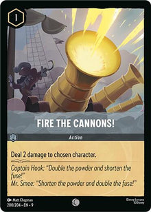 Fire the Cannons! 200/204 Common Fabled Lorcana Near Mint