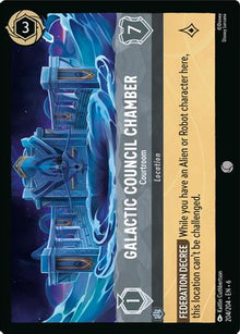 Galactic Council Chamber - Courtroom 204/204 Common Azurite Sea Lorcana NM