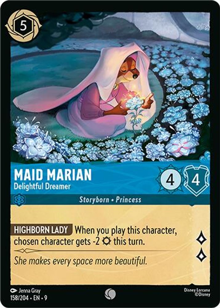 Maid Marian - Delightful Dreamer 158/204 Common Fabled Lorcana Near Mint