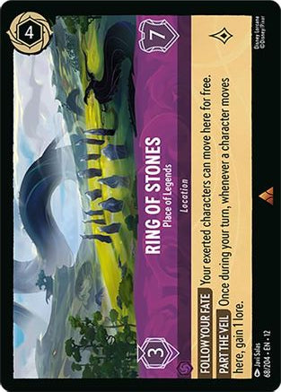 Ring of Stones - Place of Legends 68/204 Rare Wilds Unknown Lorcana Near Mint