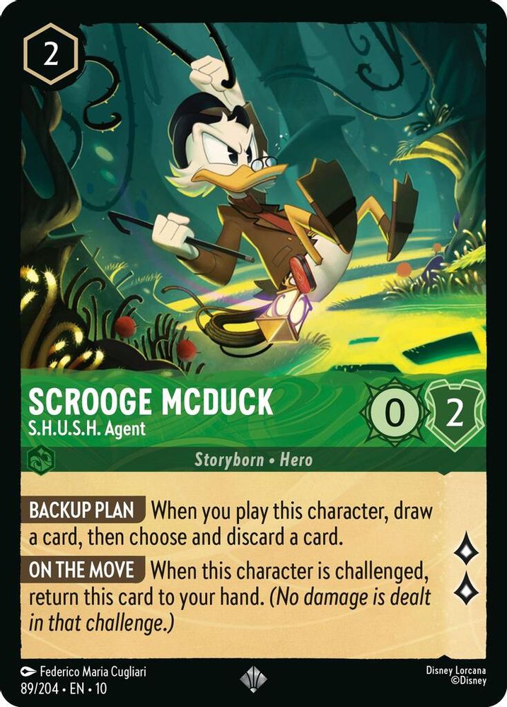 Scrooge McDuck - S.H.U.S.H. Agent 89/204 Whispers in the Well Lorcana NM