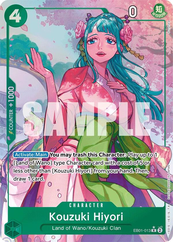Kouzuki Hiyori (Alternate Art) EB01-013 Extra Booster: Memorial Collection One Piece Foil NM