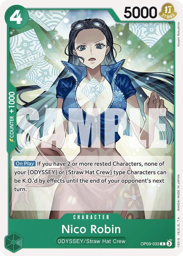 Nico Robin (033) OP09-033 Common Emperors in the New World One Piece Near Mint