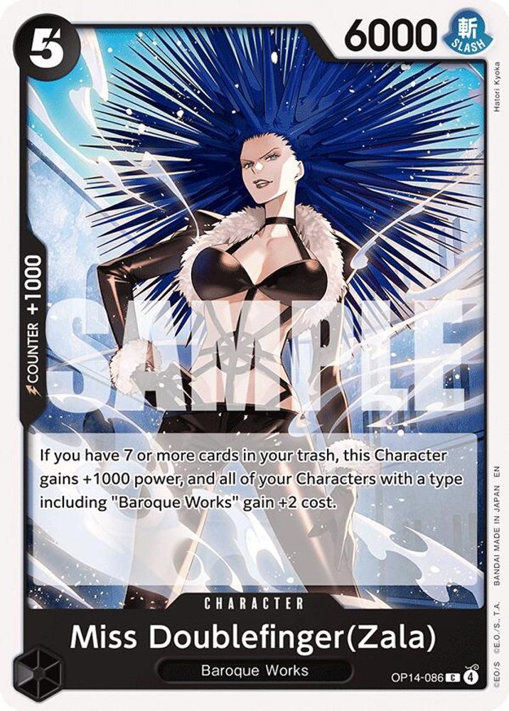 Miss Doublefinger(Zala) OP14-086 Common The Azure Sea's Seven One Piece NM