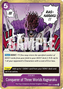 Conquerer of Three Worlds Ragnaraku EB01-039 Extra Booster: Memorial Collection One Piece Foil NM