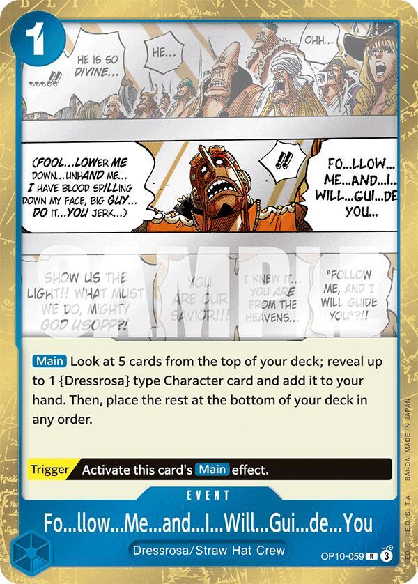 Fo...llow...Me...and...I...Will...Gui...de...You OP10-059 Royal Blood One Piece Foil NM