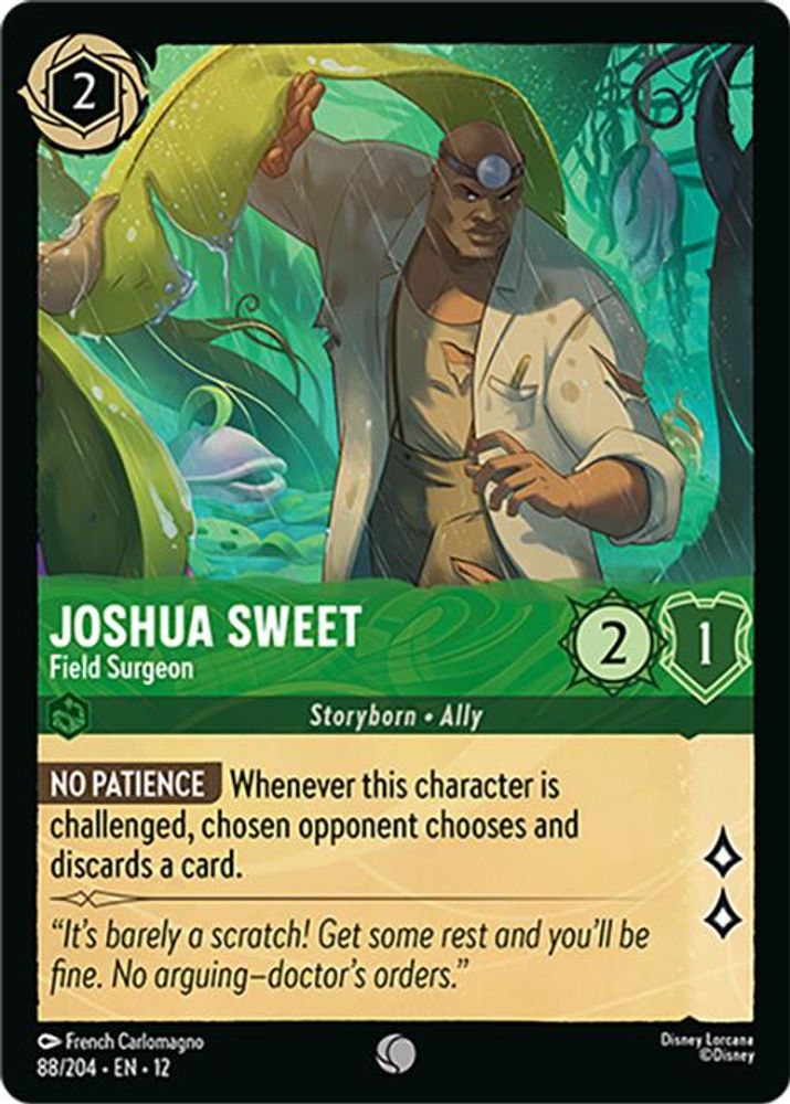 Joshua Sweet - Field Surgeon 88/204 Common Wilds Unknown Lorcana Near Mint