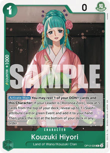 Kouzuki Hiyori OP12-028 Rare Legacy of the Master One Piece Foil Near Mint