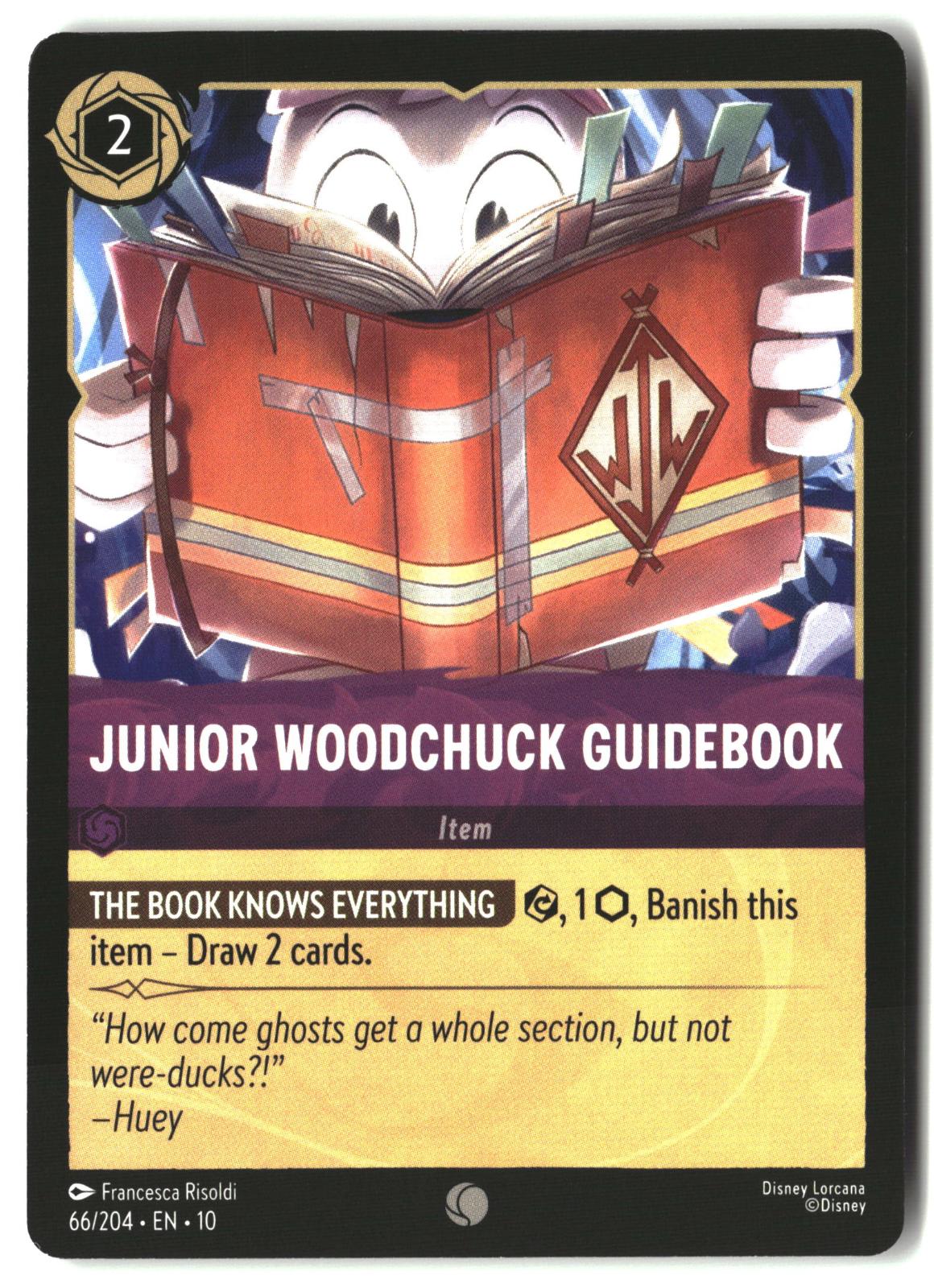 Junior Woodchuck Guidebook 66/204 Common Whispers in the Well Lorcana LP