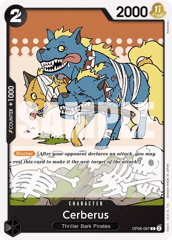 Cerberus OP06-087 Common Wings of the Captain One Piece Near Mint